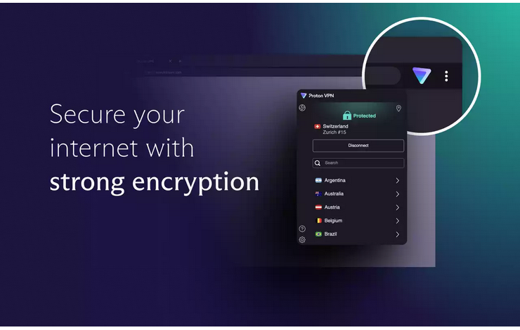 Proton 为Chrome、Edge、Firefox等浏览器提供免费VPN扩展，不限流量！-1